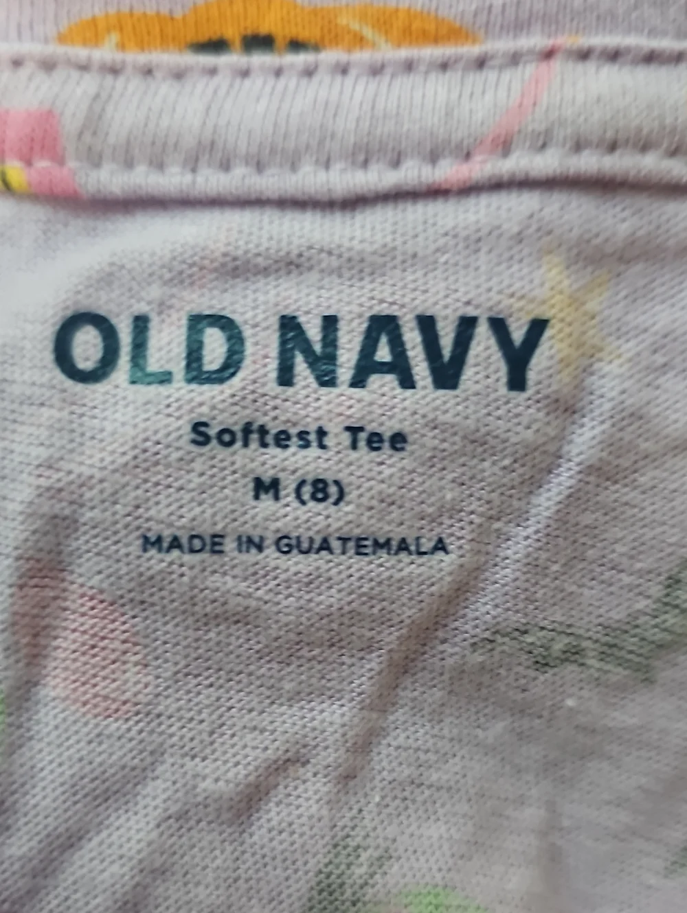Old Navy Printed Softest Short-Sleeve T-Shirt Girl Medium 8 Halloween Themed New